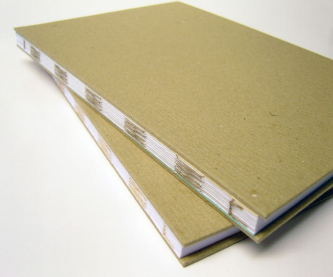 Packpapier-Notizbuch