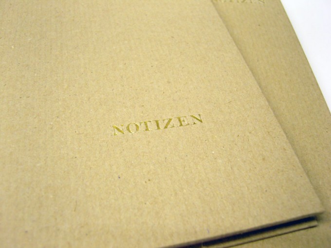 Packpapier-Notizbuch